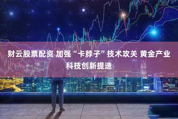 财云股票配资 加强“卡脖子”技术攻关 黄金产业科技创新提速